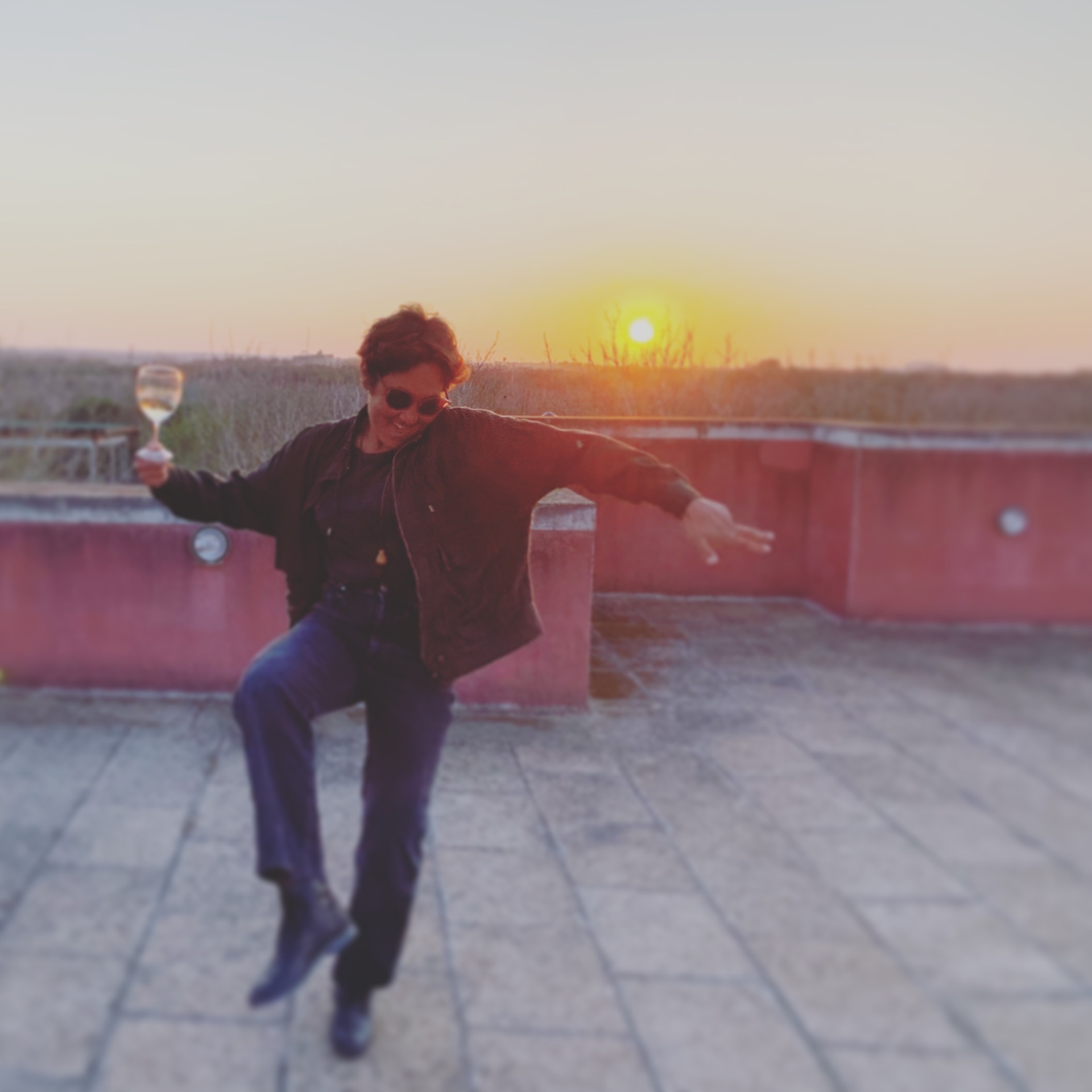 Giulia at sunset